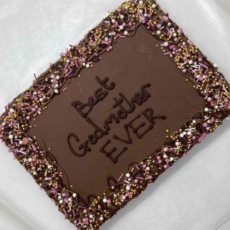 Gluten Free Personalised Brownie Slab