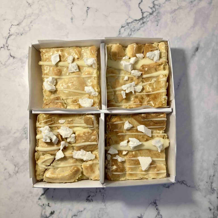 Lemon Meringue Blondie Box | Tiny Beast Bakes