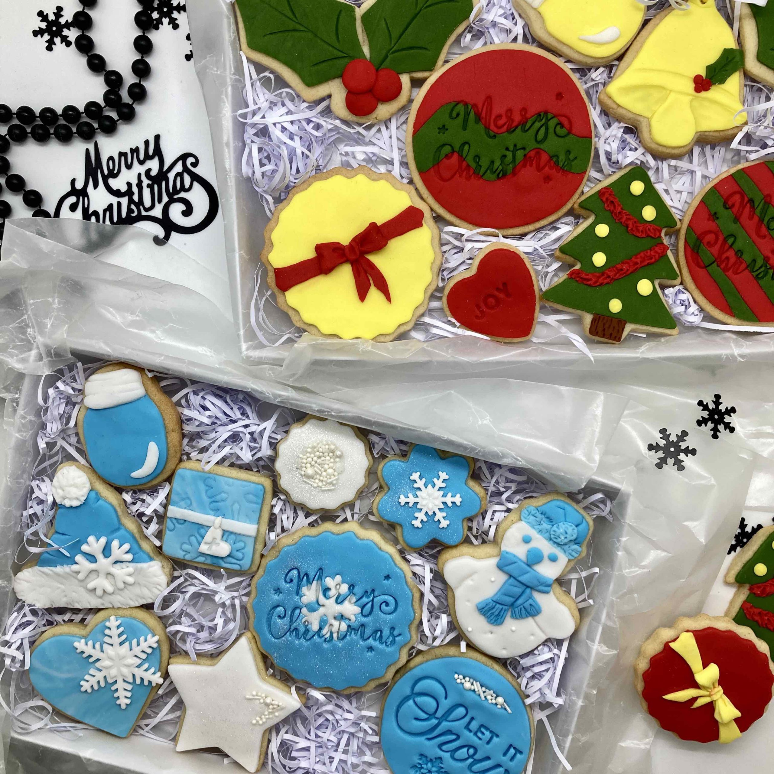 Christmas Iced Biscuit Set