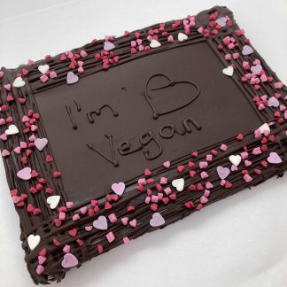 Vegan Personalised Brownie Slab